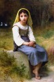 Meditation 1885 Realismus William Adolphe Bouguereau